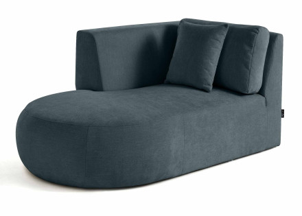 Module d'assise méridienne gauche en tissu texturé Santorini