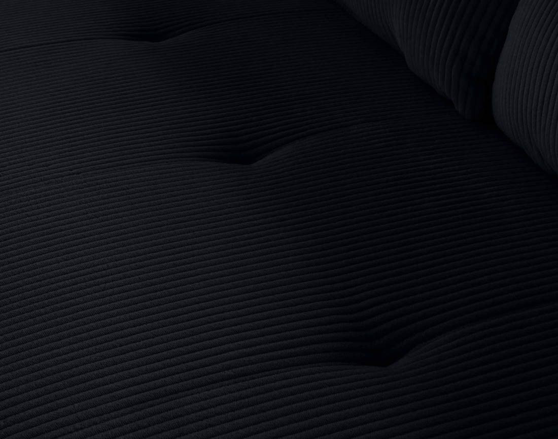 Canapé droit 3 places en velours côtelé Onyx Canapé droit 3 places en velours côtelé Onyx