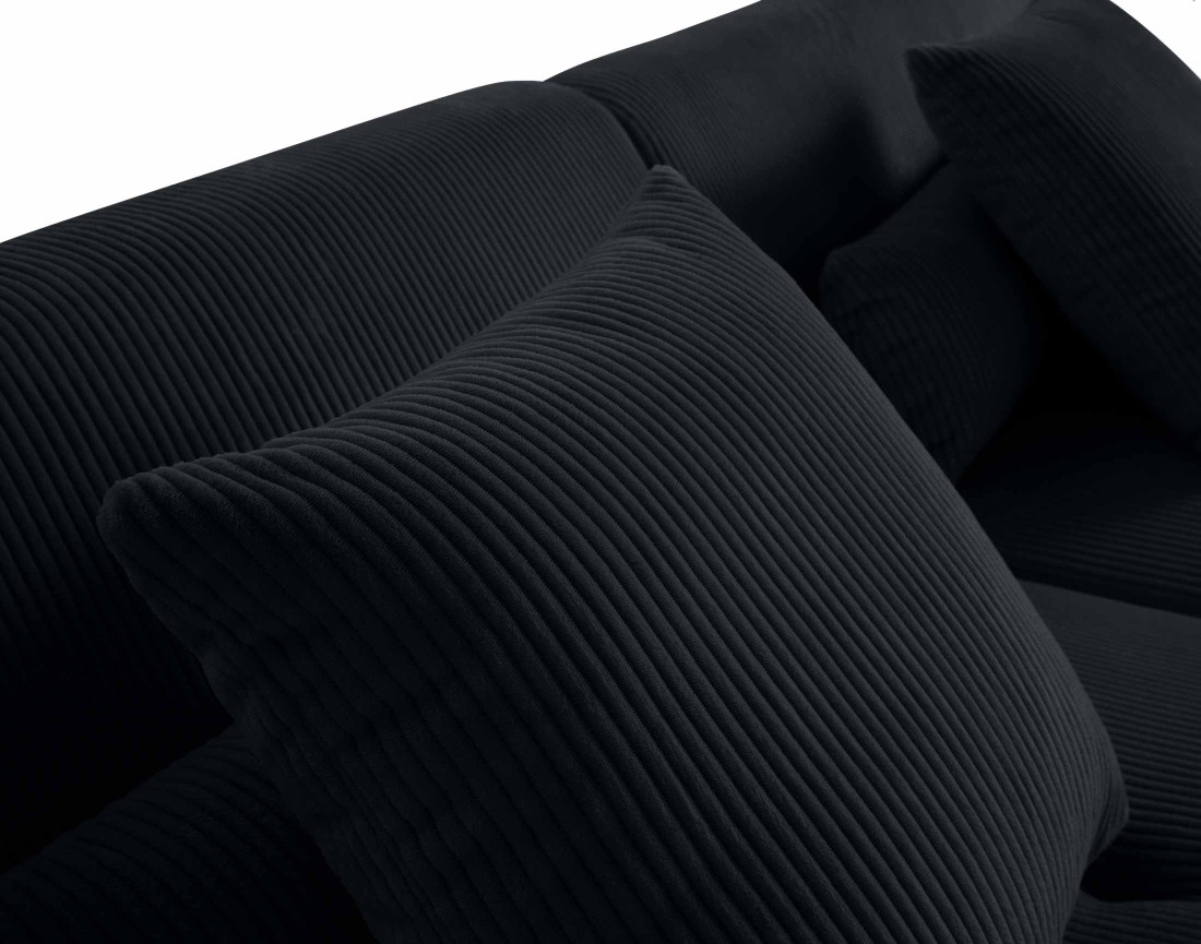 Canapé modulable d'angle gauche 7 places en velours côtelé Onyx Canapé modulable d'angle gauche 7 places en velours côtelé Onyx