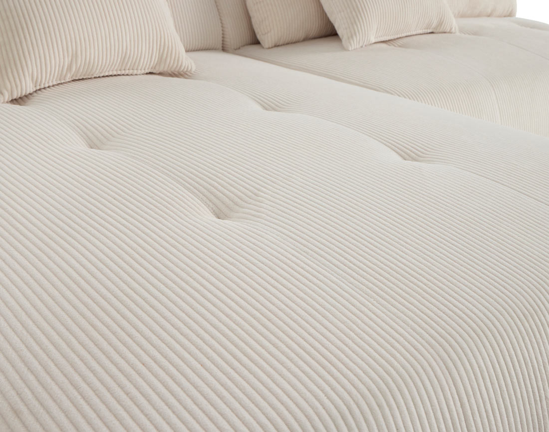 Canapé modulable d'angle gauche 7 places en velours côtelé Onyx Canapé modulable d'angle gauche 7 places en velours côtelé Onyx