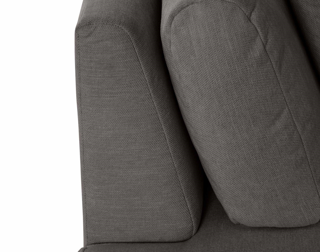 Canapé modulable d'angle droit 4 places en tissu texturé Santorini Canapé modulable d'angle droit 4 places en tissu texturé Santorini