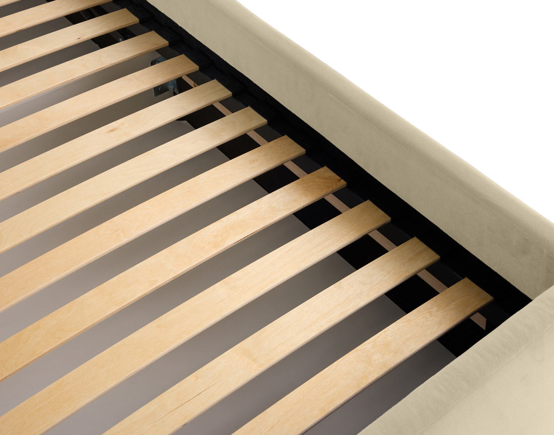 Lit coffre 140x190 cm en velours sommier inclus Elysia