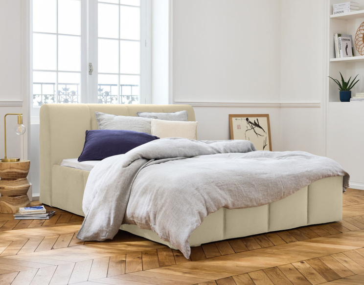 Lit coffre 140x190 cm en...