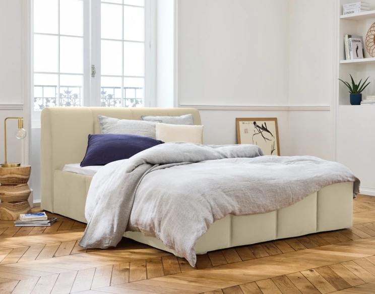 Lit coffre 140x190 cm en...