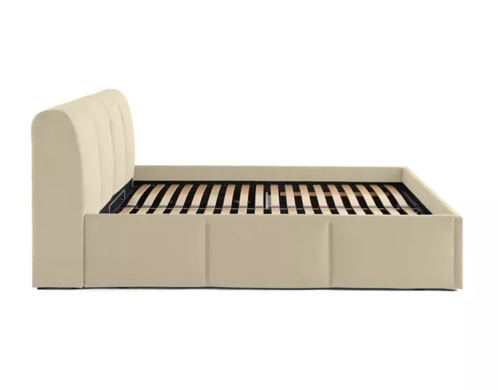 Lit coffre 180x200 en velours sommier inclus Elysia