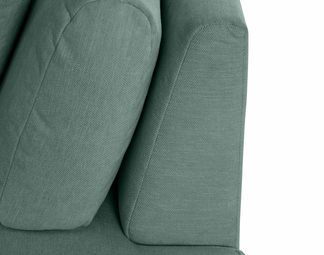 Canapé modulable d'angle gauche 5 places en tissu texturé Santorini