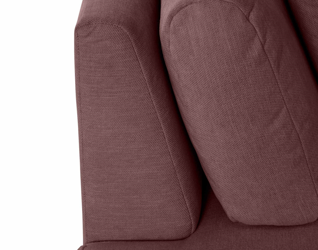 Canapé modulable d'angle droit 5 places en tissu texturé Santorini