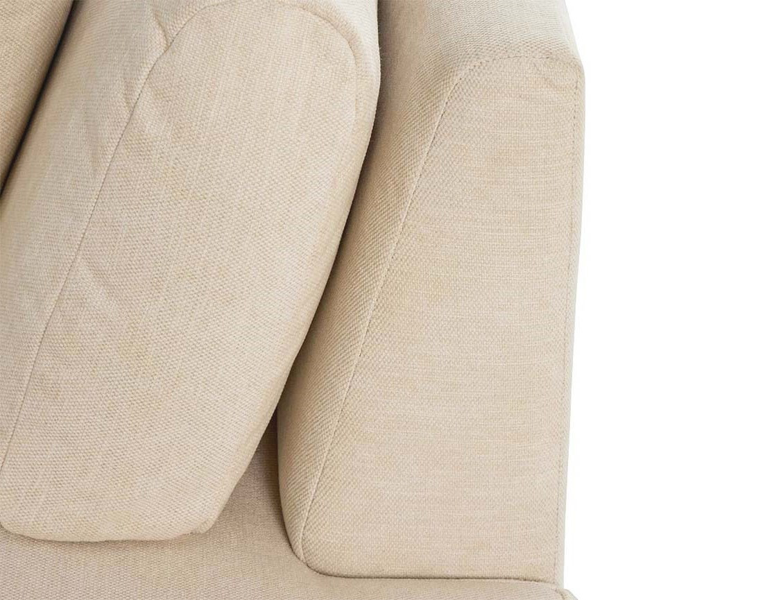 Canapé modulable d'angle gauche 5 places en tissu texturé Santorini Canapé modulable d'angle gauche 5 places en tissu texturé Santorini