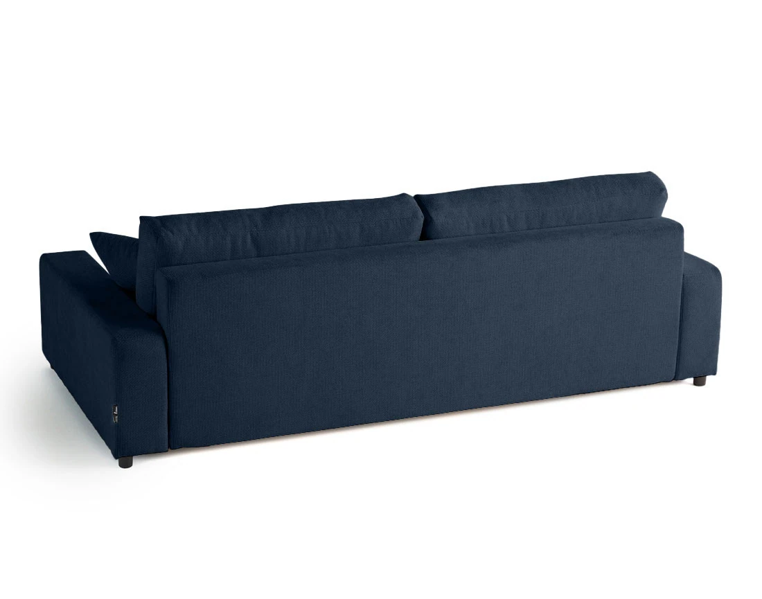 Canapé 3 places convertible avec coffre en velours texturé Pivoine