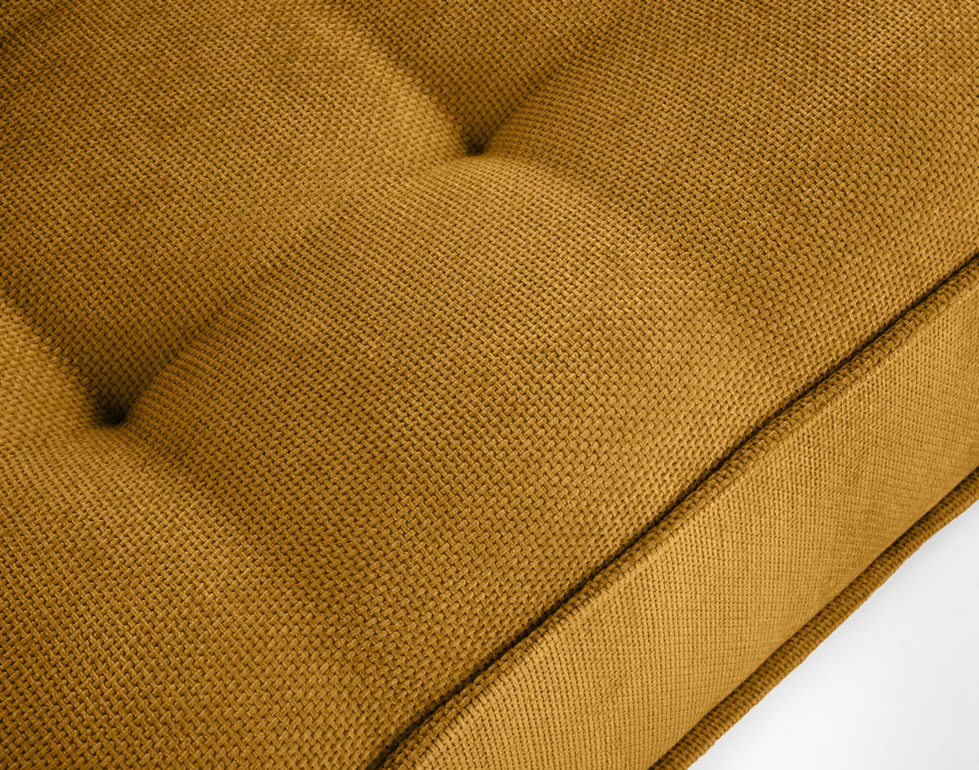 Pouf modulable en velours texturé Marisol