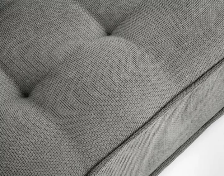 Pouf modulable en velours texturé Marisol