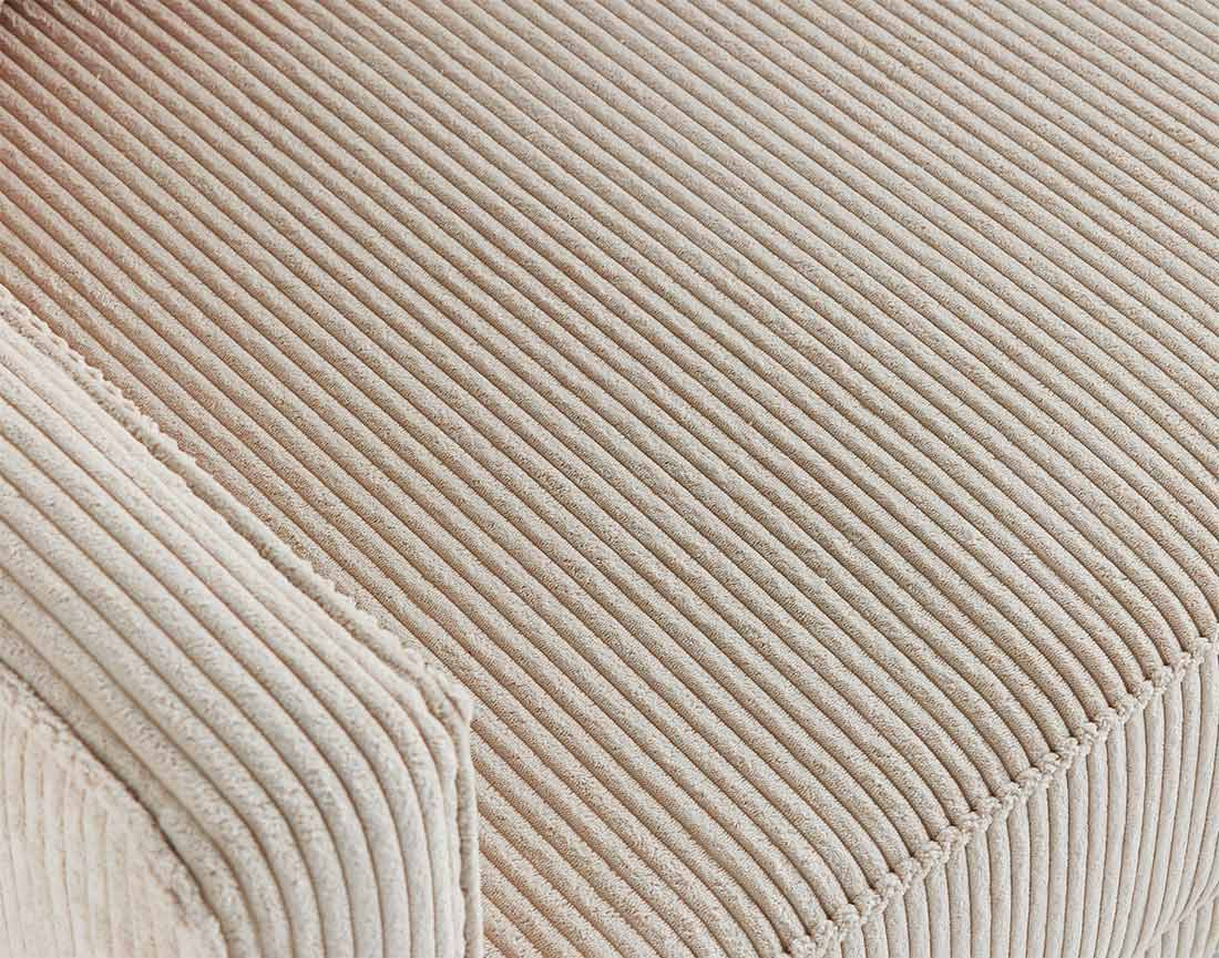 Canapé droit 2 places en velours côtelé Charlie Canapé droit 2 places en velours côtelé Charlie