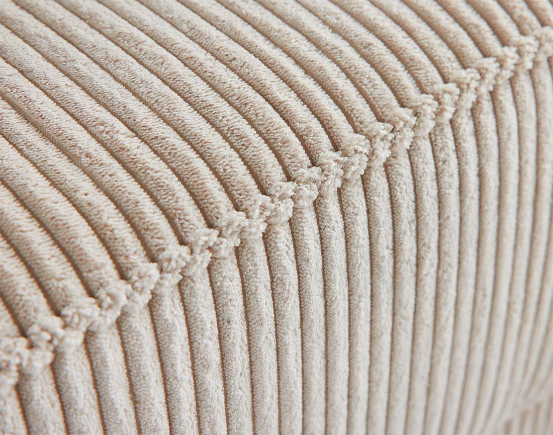 Canapé droit 2 places en velours côtelé Charlie Canapé droit 2 places en velours côtelé Charlie