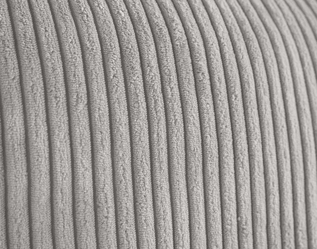 Fauteuil en velours côtelé avec pieds hauts Charlie