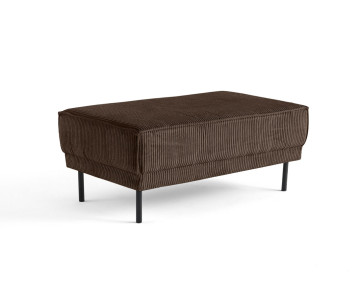 Pouf en velours côtelé avec...