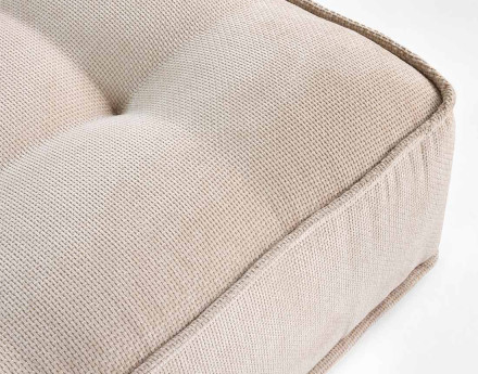 Canapé d'angle modulable 4 places en velours texturé Marisol