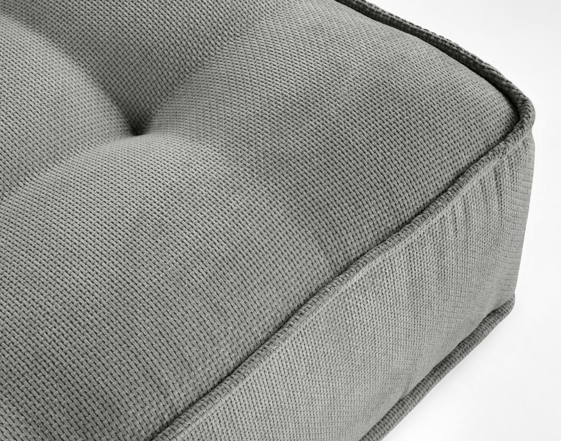 Canapé d'angle modulable 4 places en velours texturé Marisol Canapé d'angle modulable 4 places en velours texturé Marisol