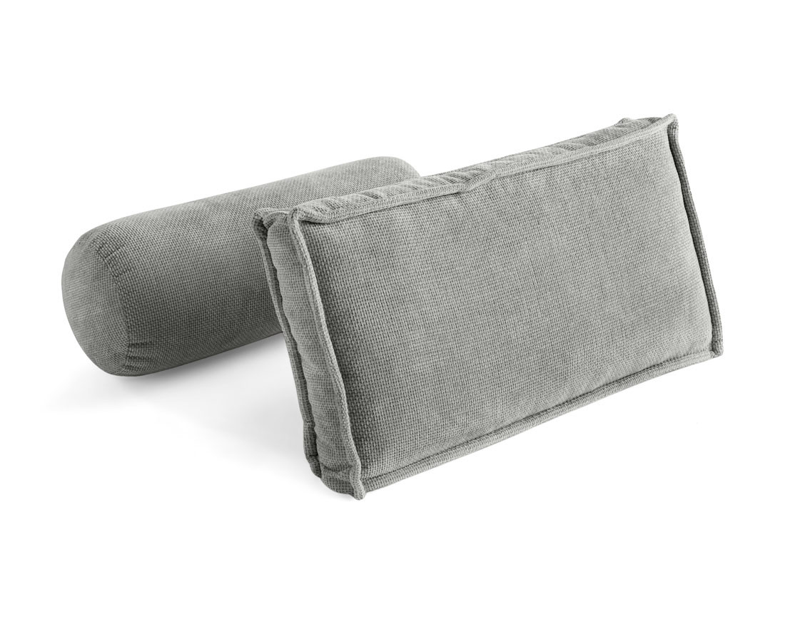 Lot de deux coussins de dossier en velours texturé Marisol