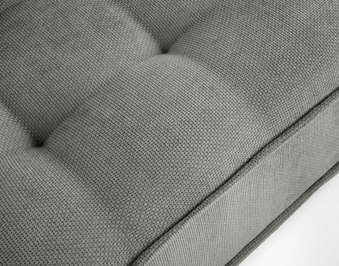 Module d'assise 1 place en velours texturé Marisol Module d'assise 1 place en velours texturé Marisol