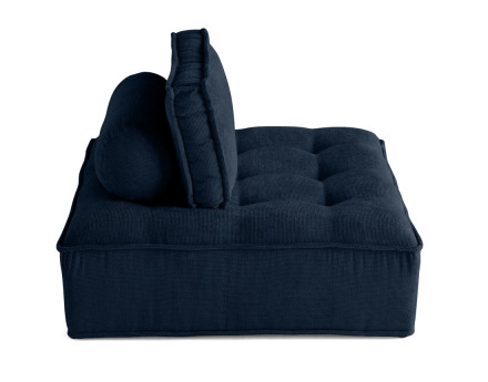 Module d'assise 1 place en velours texturé Marisol