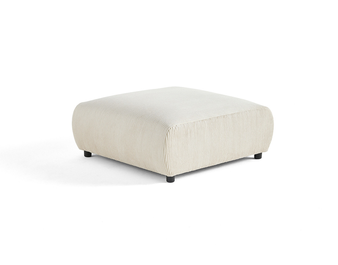 Pouf modulable en velours côtelé Garance