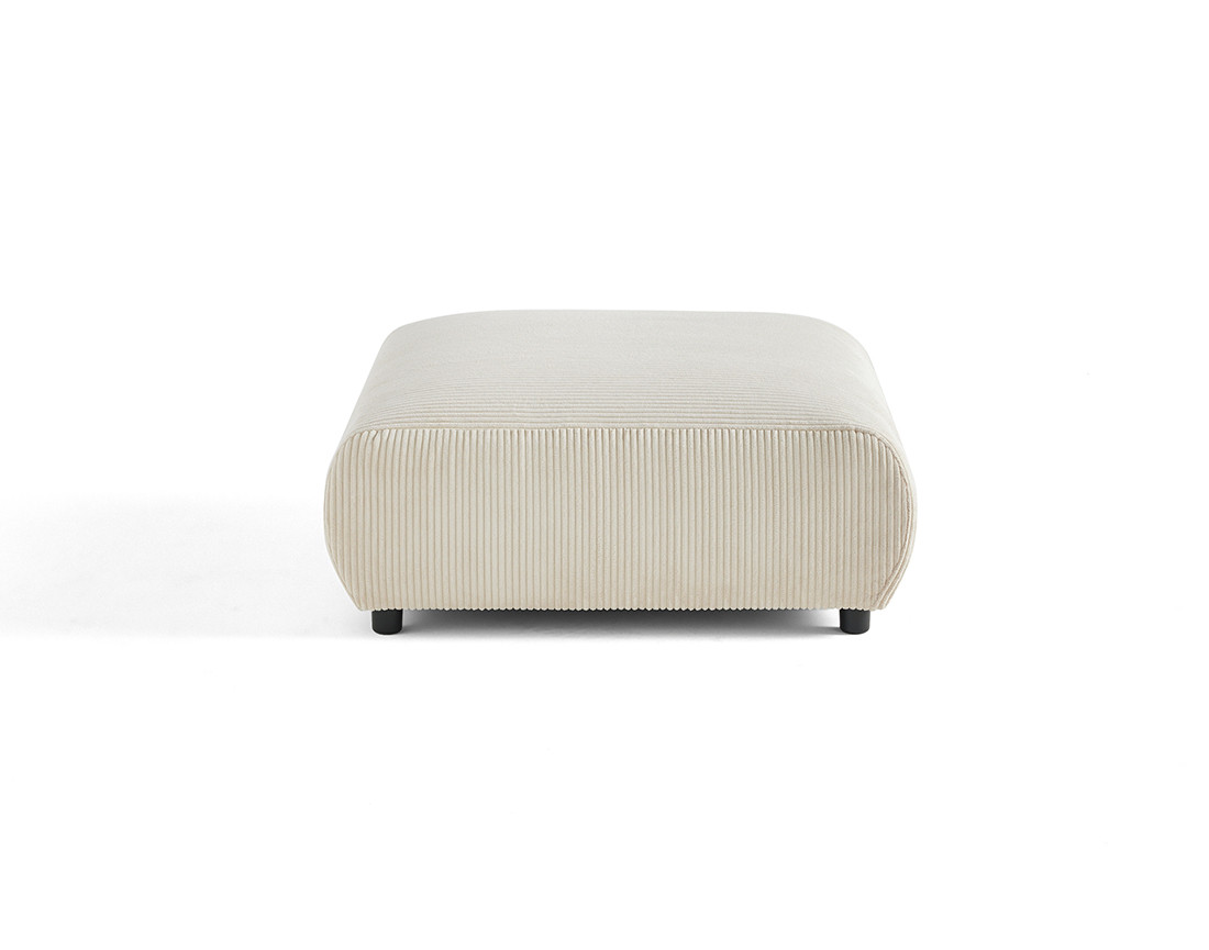 Pouf modulable en velours côtelé Garance