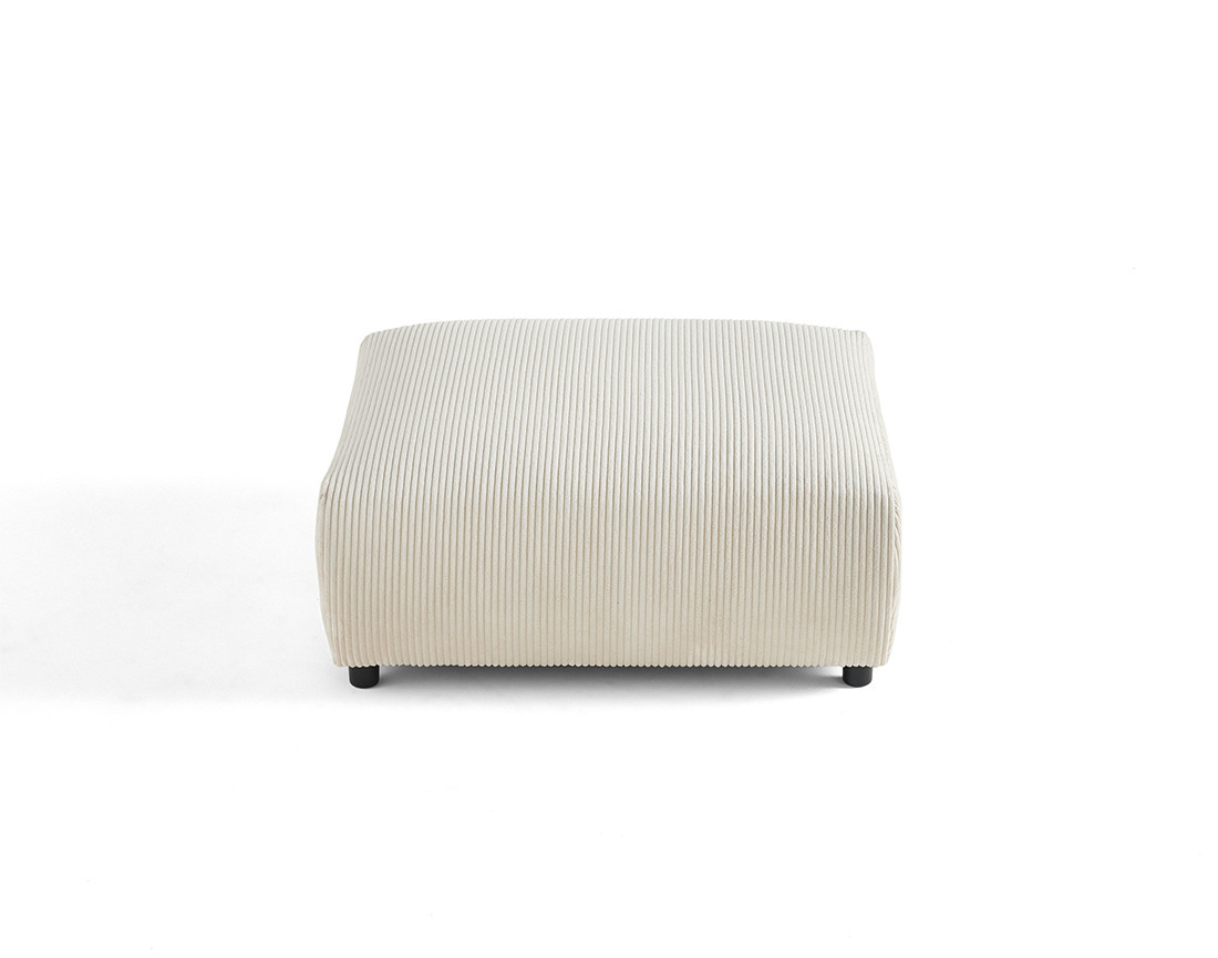 Pouf modulable en velours côtelé Garance