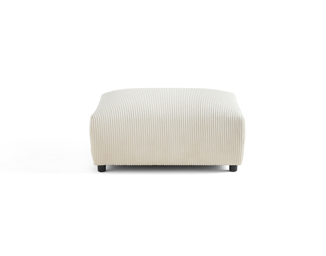 Pouf modulable en velours côtelé Garance