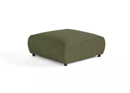 Pouf modulable en velours côtelé Garance