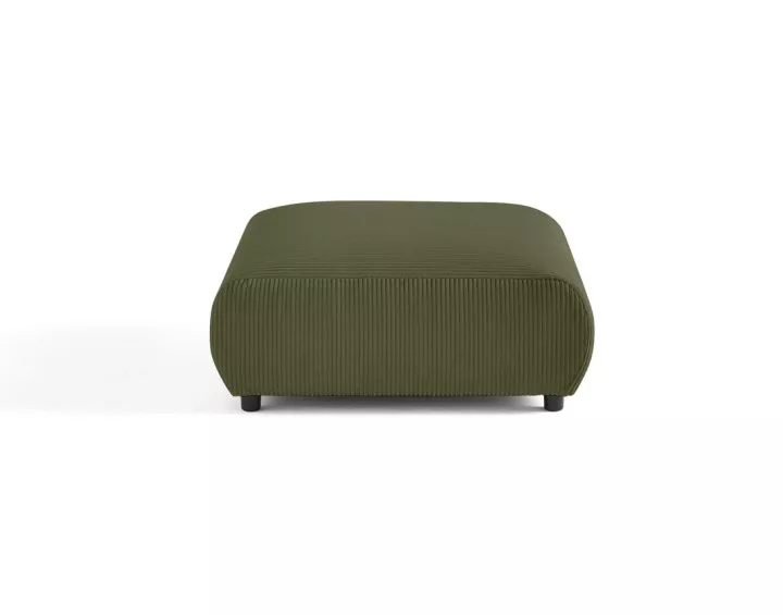 Pouf modulable en velours côtelé Garance