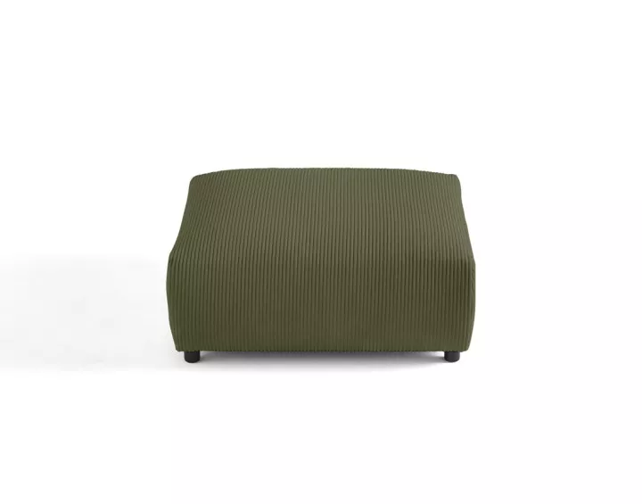 Pouf modulable en velours côtelé Garance