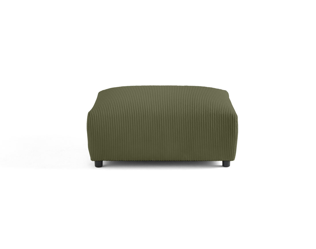 Pouf modulable en velours côtelé Garance