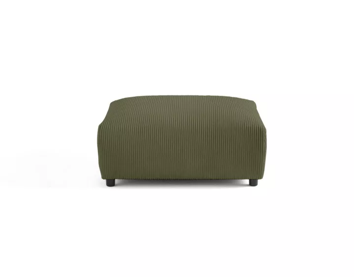 Pouf modulable en velours côtelé Garance