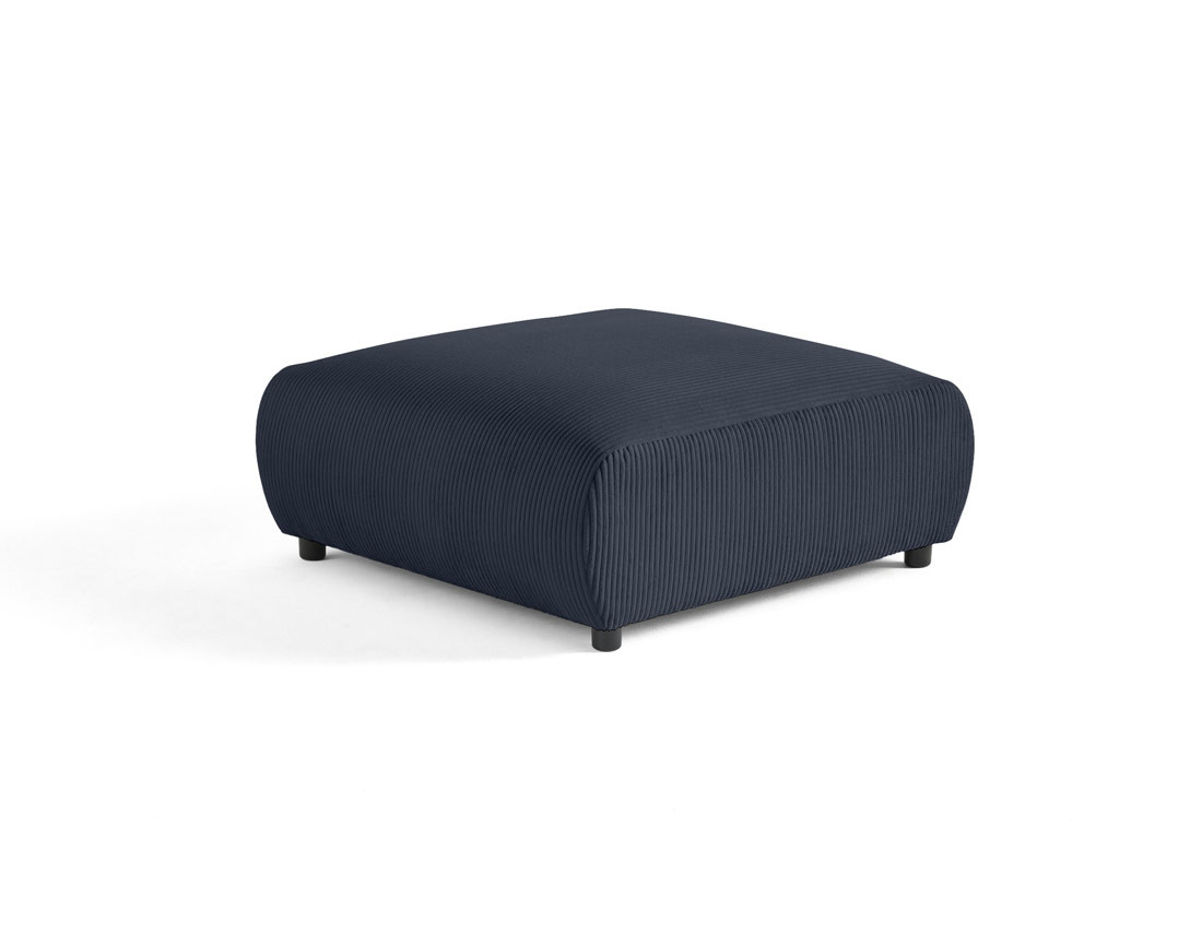 Pouf modulable en velours côtelé Garance