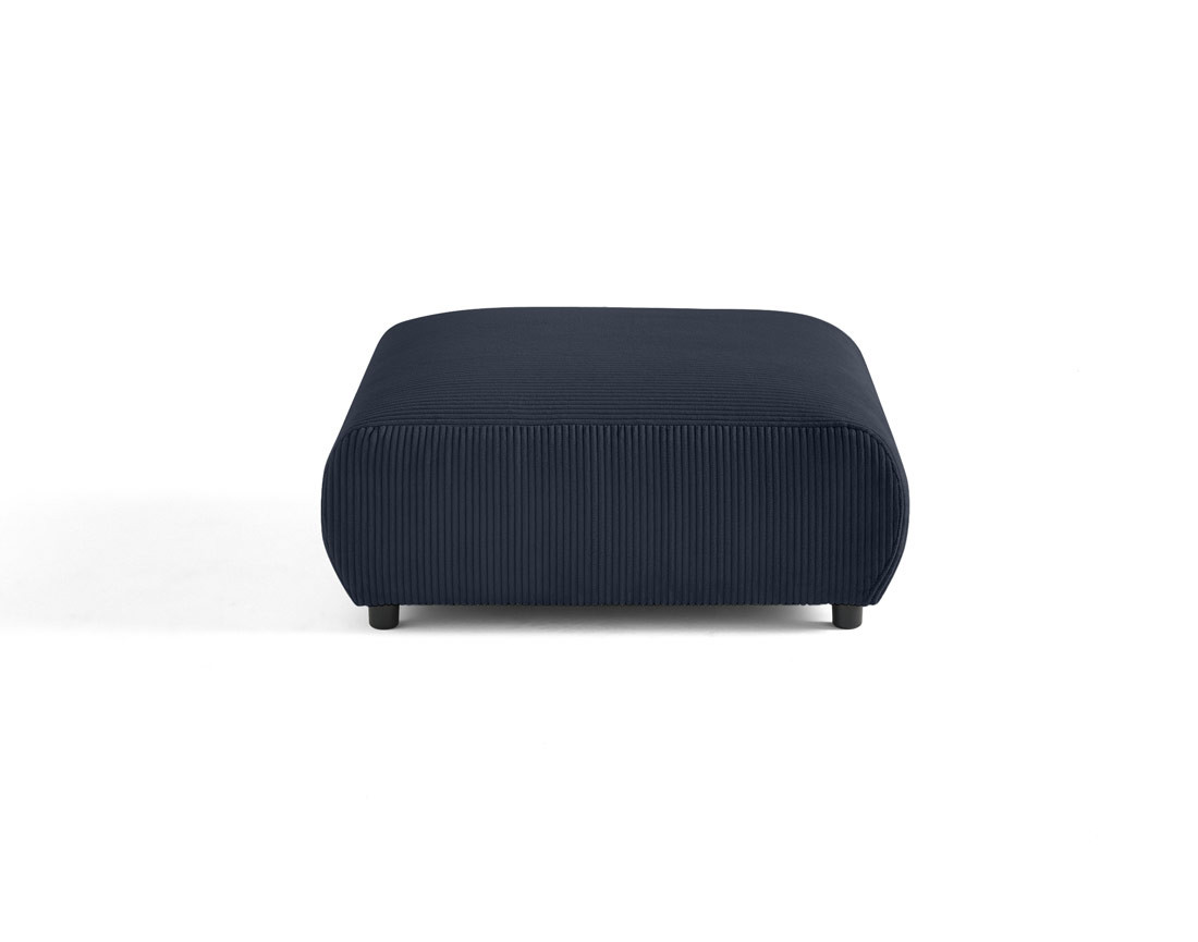 Pouf modulable en velours côtelé Garance