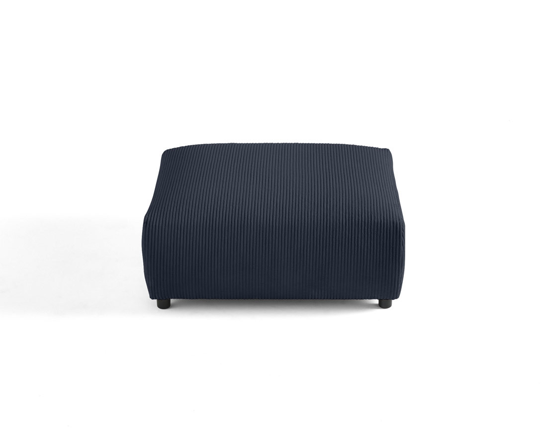 Pouf modulable en velours côtelé Garance