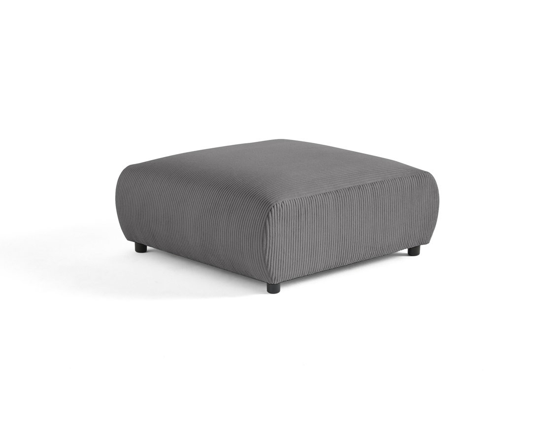 Pouf modulable en velours côtelé Garance