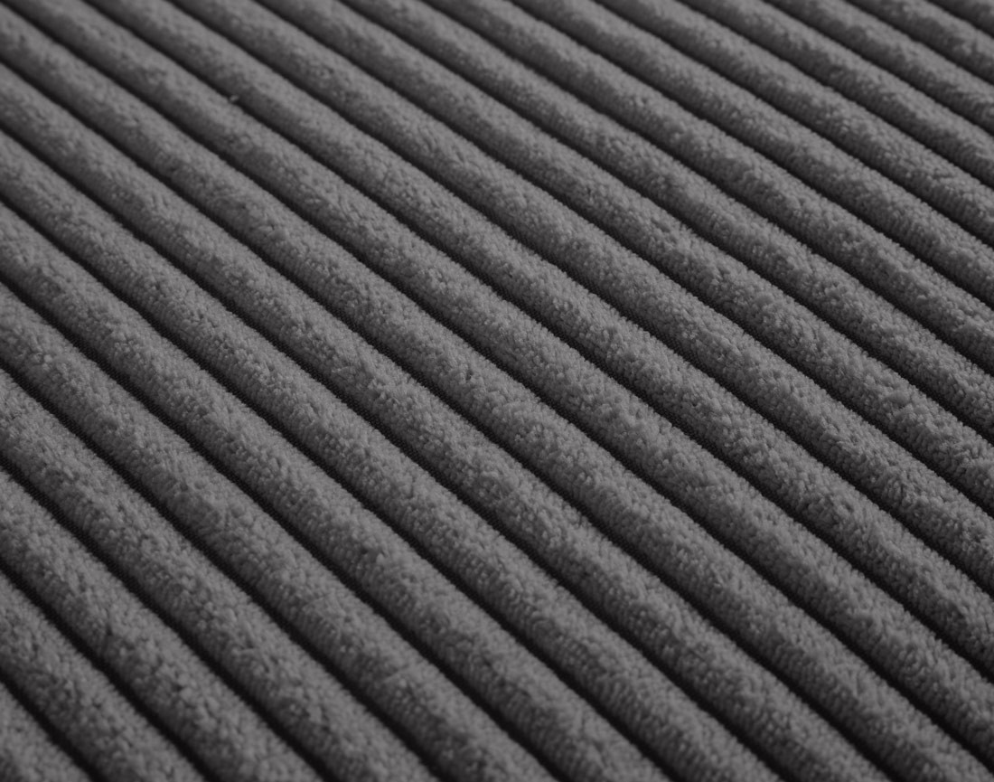 Pouf modulable en velours côtelé Garance