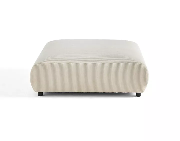 Grand pouf modulable en velours côtelé Garance