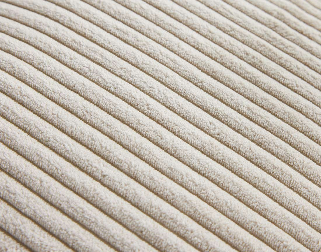 Module d'assise 2 places sans accoudoirs en velours côtelé Garance