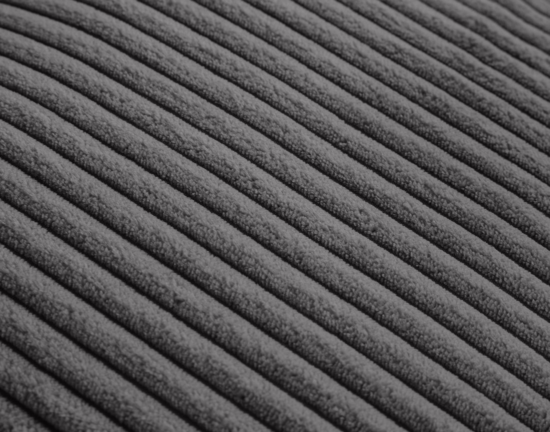 Module d'assise 2 places sans accoudoirs en velours côtelé Garance