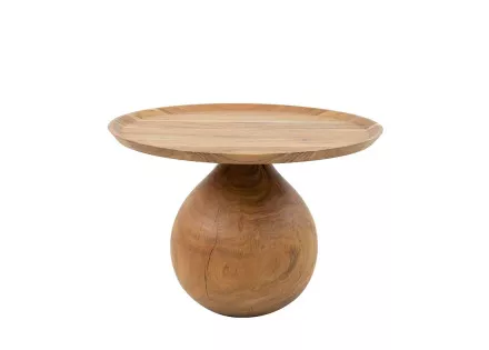 Table basse en bois massif d'acacia 60 cm Raja