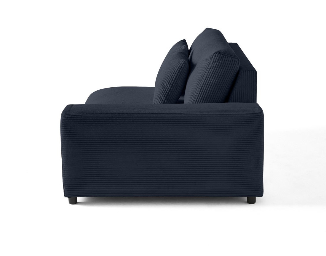 Module d'assise 2 places avec accoudoir droit en velours côtelé Garance