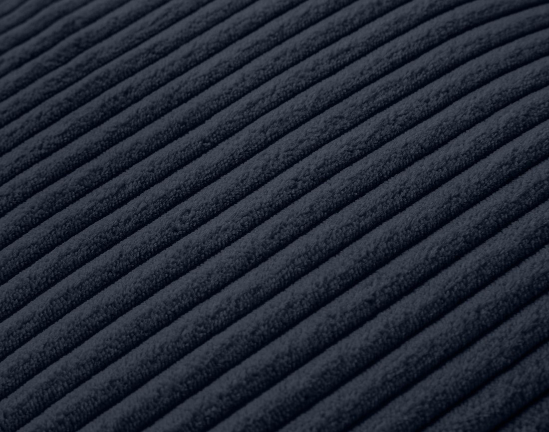 Module d'assise 2 places avec accoudoir droit en velours côtelé Garance