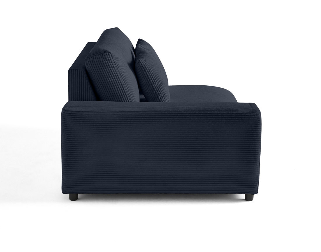 Module d'assise 2 places avec accoudoir gauche en velours côtelé Garance