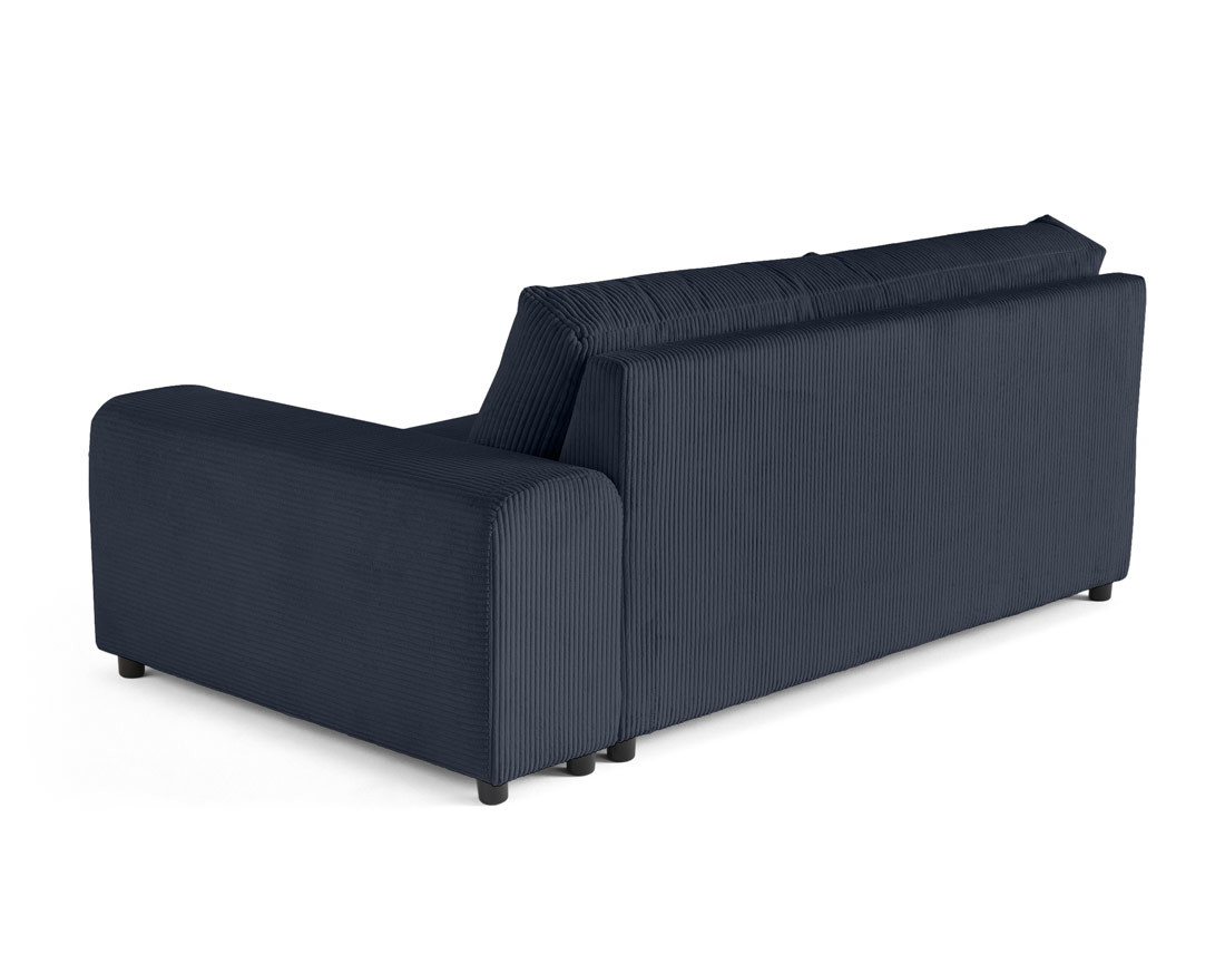 Module d'assise 3 places avec accoudoir droit en velours côtelé Garance