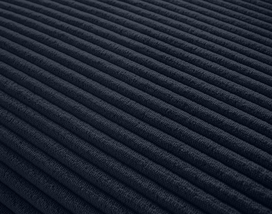 Module d'assise d'angle réversible en velours côtelé Garance