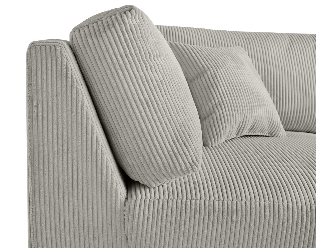 Module d'assise d'angle réversible en velours côtelé Garance Module d'assise d'angle réversible en velours côtelé Garance