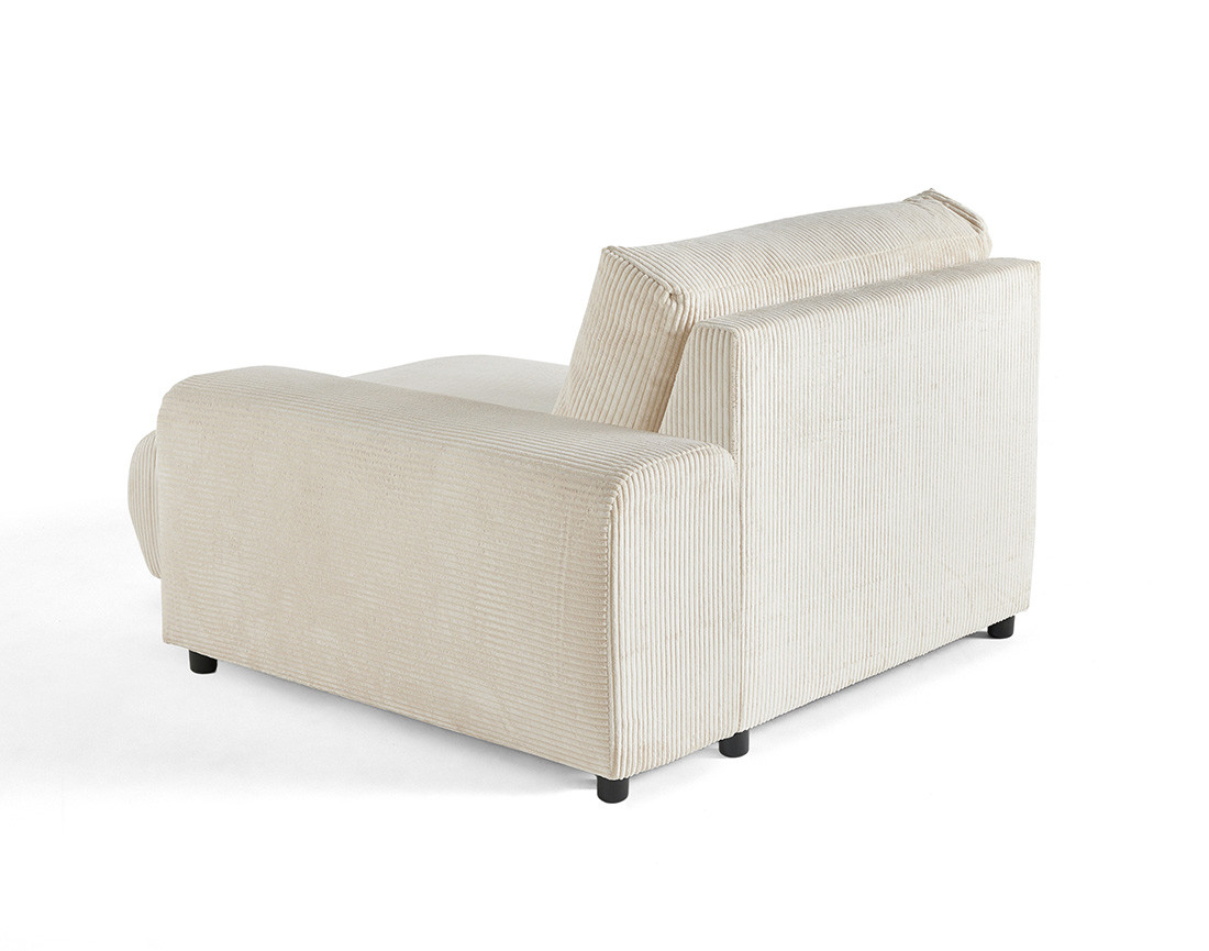 Module d'assise méridienne droit en velours côtelé Garance Module d'assise méridienne droit en velours côtelé Garance