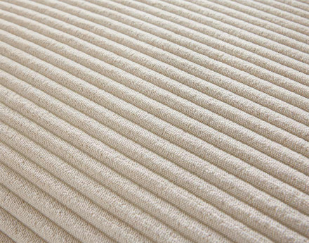 Canapé modulable d'angle droit 5 places en velours côtelé Garance